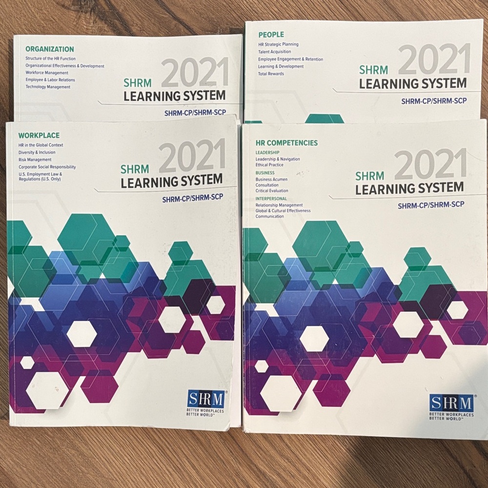 SHRM 2021 Learning System Books